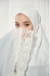 Mini Telekung Santorini White